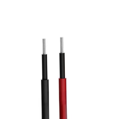 สายดวงอาทิตย์ทองแดงกระป๋อง XLPO Sheath PV H1Z2Z2-K 4mm 6mm 10mm ทนต่ออากาศ