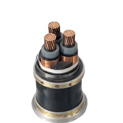 Conductor di rame per schermo metallico MV Cable di alimentazione XLPE Isolamento PVC Guarnizione OEM Logo